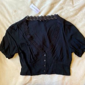 Corset style crop top